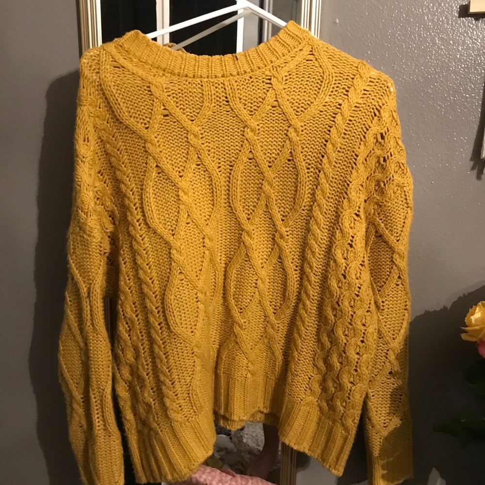 Yellow sweater